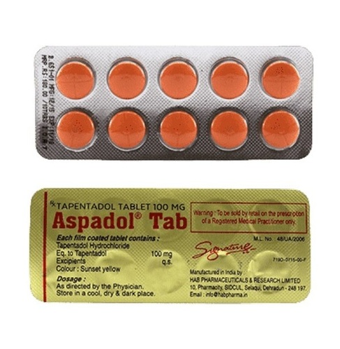TAPENTADOL 100MG ASPADOL — Buy Online at CureSprint